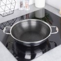 Patelnia Wok z Uchwytami Stalowa Indukcja Nieprzywierająca ORION 28 cm