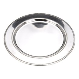 Patera Stalowa Srebrna 33 cm HOME STYLING COLLECTION Talerz do Serwowania