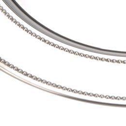 Patera Stalowa Srebrna 33 cm HOME STYLING COLLECTION Talerz do Serwowania