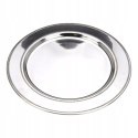 Patera Stalowa Srebrna 33 cm HOME STYLING COLLECTION Talerz do Serwowania