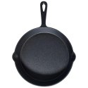 Patelnia na Gaz Indukcja Żeliwna z Nakładką Silikonową Solidna VILDE 25 cm