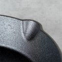 Patelnia na Gaz Indukcja Żeliwna z Nakładką Silikonową Solidna VILDE 25 cm