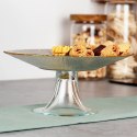 Patera na Nóżce Szklana Dekoracyjna na Tort Ciasta Ciasteczka ORION 21 cm