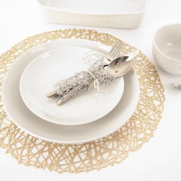 Podkładka na Stół Okrągła Gumowa Złota 39 cm ORION Ochronna Połysk