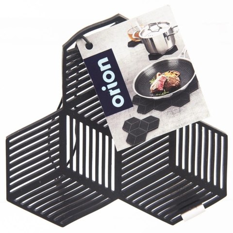 Podstawka pod Garnek Silikonowa Czarna 13,5 x 13,5 cm ORION Kwadrat