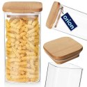 Pojemnik na Makaron Płatki Mąkę Szklany z Pokrywką Uszczelką ORION 1,5 l