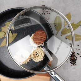 Pokrywka Szklana do Garnka Patelni Żaroodporna Okrągła NAVA 26 cm