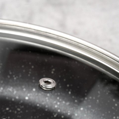 Pokrywka Szklana do Garnka Patelni Żaroodporna Okrągła NAVA 26 cm