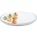 Patera na Tort Przystawki Ciasta Desery Szklana Uniwersalna ORION 32 cm