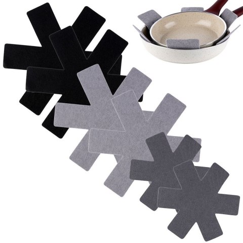 Przekładki ochronne do patelni 6 szt. 38,35,26 cm