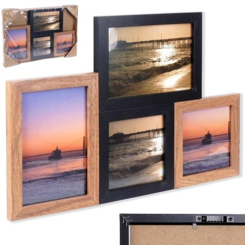 Ramka na Zdjęcia Fotografie Multirama Kolaż na 4 Zdjęcia VILDE 34,5x34,5 cm