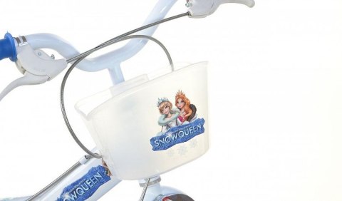 Rowerek Rower Dziecięcy dla Dzieci Dziewczynki z Bocznymi Kółkami DINO 14"