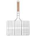 Ruszt do Grillowania z Uchwytem Zamykany Dwustronny Metalowy ORION 35x55 cm