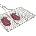 Ruszt do Grillowania z Uchwytem Zamykany Dwustronny Metalowy ORION 35x55 cm