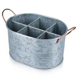 Skrzynka Organizer Transporter na Butelki Metalowy HOME STYLING