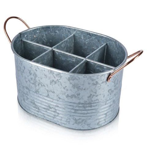 Skrzynka Organizer Transporter na Butelki Metalowy HOME STYLING