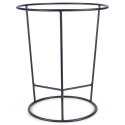 Stojak na Doniczkę Metalowy Czarny Dwustronny Dekoracyjny 45x53 cm VILDE