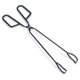 Szczypce Grillowe Metalowe Czarne NON STICK Długa Rączka 31,5 cm BBQ