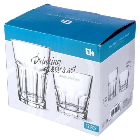Komplet Szklanek Do Napojów Grube EXCELLENT HOUSEWARE 230/330 ml12 el.