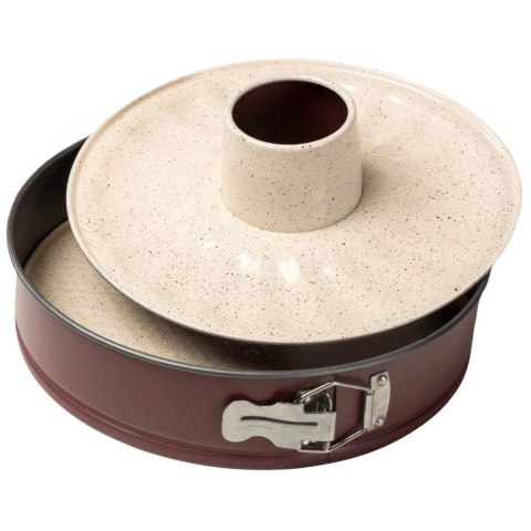 Tortownica Forma do Babki Okrągła Rozpinana Granitowa Solidna ORION 28 cm