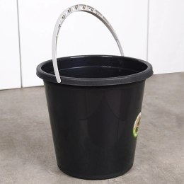Wiadro Gospodarcze Plastikowe Czarne 10 L VILDE Recykling z Miarką