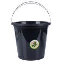 Wiadro Gospodarcze Plastikowe Czarne 10 L VILDE Recykling z Miarką