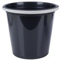 Wiadro Gospodarcze Plastikowe Czarne 10 L VILDE Recykling z Miarką