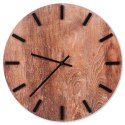 Zegar Ścienny 40 cm VILDE Okrągły Brązowy Drewno MDF Styl Klasyczny
