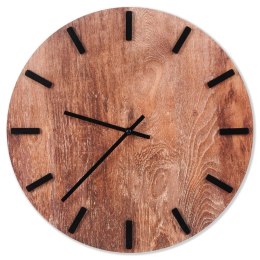 Zegar Ścienny 40 cm VILDE Okrągły Brązowy Drewno MDF Styl Klasyczny