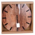 Zegar Ścienny 40 cm VILDE Okrągły Brązowy Drewno MDF Styl Klasyczny