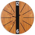 Zegar na Ścianę Ścienny Zawieszany Wiszący Brązowy Solidny VILDE 60 cm