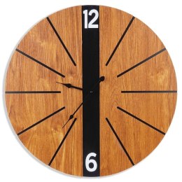 Zegar na Ścianę Ścienny Zawieszany Wiszący Brązowy Solidny VILDE 60 cm
