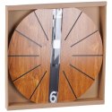 Zegar na Ścianę Ścienny Zawieszany Wiszący Brązowy Solidny VILDE 60 cm