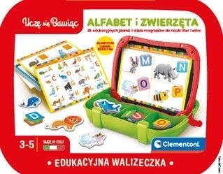 Gry edukacyjne - Edukacyjna Walizeczka Alfabet I Zwierzęta | Clementoni