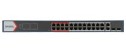 SWITCH POE DS-3E1326P-EI(B) 24-PORTOWY SFP Hikvision