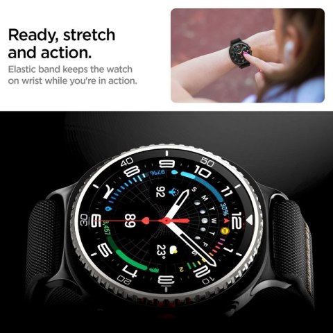 Spigen Fit Lite - Pasek do Samsung Galaxy Watch 8 / 8 Classic 40 / 44 / 46 mm (Black)