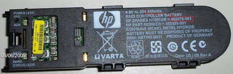 HP 462976-001 Kontroler RAID Niklowo-metalowo-wodorkowa (NiMH) 650 mAh