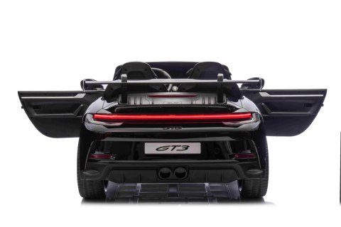 Pojazd Porsche 911 GT3 Czarny, wyścigowy samochód dla dzieci