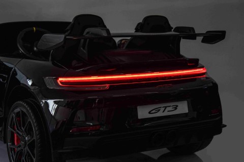 Pojazd Porsche 911 GT3 Czarny, wyścigowy samochód dla dzieci