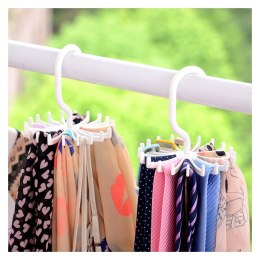 Wieszak na krawaty / paski / apaszki - biały