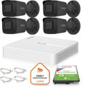 Zestaw do monitoringu Hilook 4 kamery IP IPCAM-B4-P Black 2K+