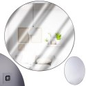 Lustro ścienne czarne okrągłe 55 cm