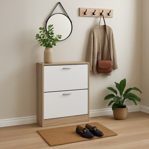 Szafka na buty do przedpokoju ZEFIR dąb sonoma