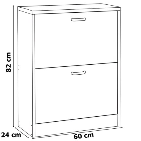 Szafka na buty do przedpokoju ZEFIR dąb sonoma