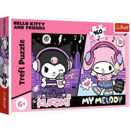 Trefl: Puzzle 160el. - Kuromi Rządzi / Hello Kitty