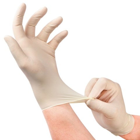 VELO LATEX PF S Rękawice lateksowe bezpudrowe diagnostyczne, 100 szt.