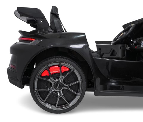 Pojazd Porsche 911 GT3 Czarny, wyścigowy samochód dla dzieci
