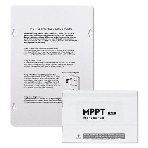 Qoltec Solarny regulator ładowania MPPT z czujnikiem temperatury 10A |12V / 24V | LCD | 2 x USB | Bluetooth | APP | GEL | LiFePO