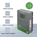 Qoltec Solarny regulator ładowania MPPT z czujnikiem temperatury 60A |12V / 24V | LCD | Bluetooth | APP | GEL | LiFePO4