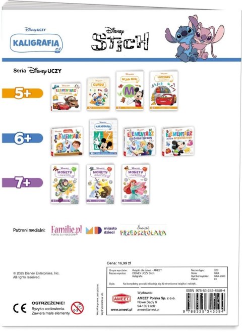 Ameet: DISNEY Uczy - Stitch. Kaligrafia